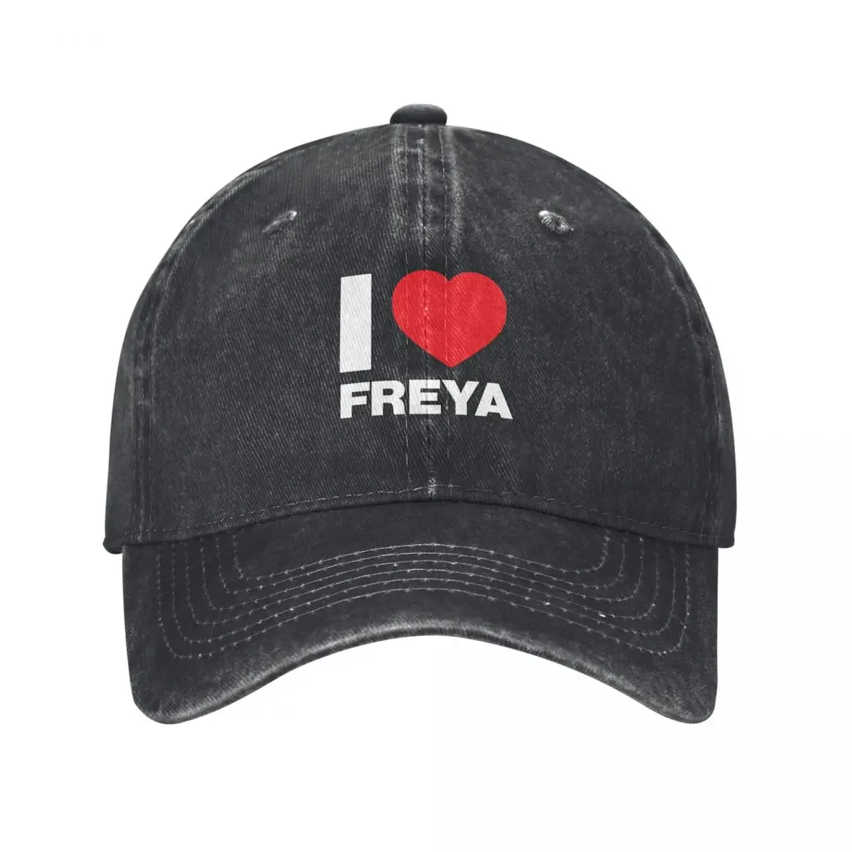 

I Love her, Women Girl Daughter Name Freya Baseball Cap Hat Man Luxury Sunscreen fashionable Male Women's