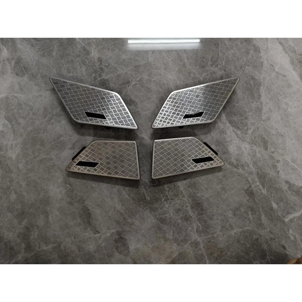 4 Pcs LHD RHD Car Door Speaker Cover For BMW X1 X2 U11 2022-2025 Left Hand Drive Silver Door Speakers Trim Panel Front Rear Door