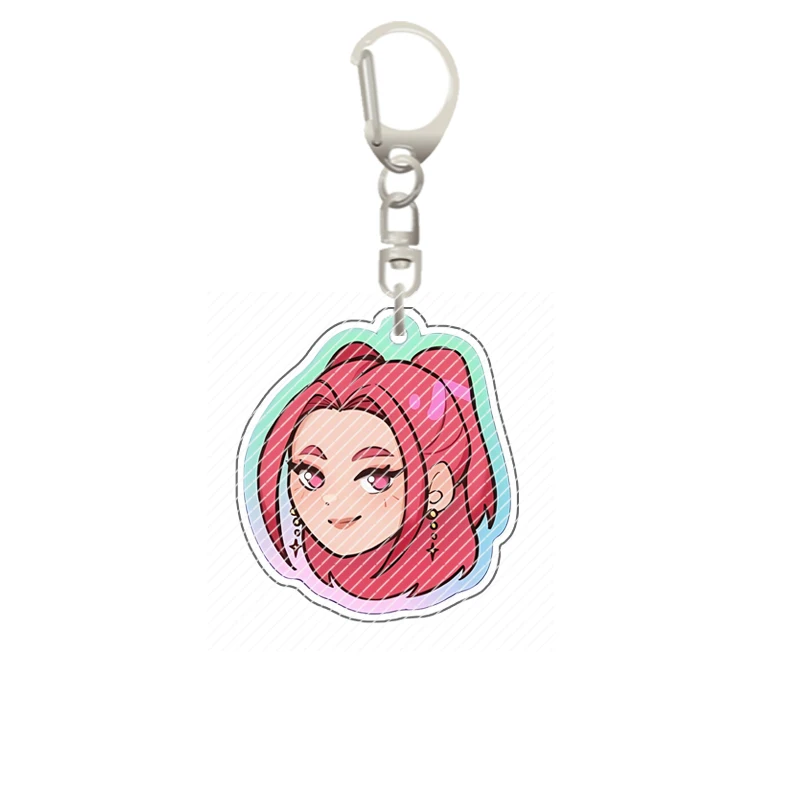 Lucu Populer Kpop Tv Huntr-X Buatan Sendiri Tas Akrilik Liontin Kpop Demon Hunter Versi Q Gantungan Kunci Akrilik Hadiah Indah