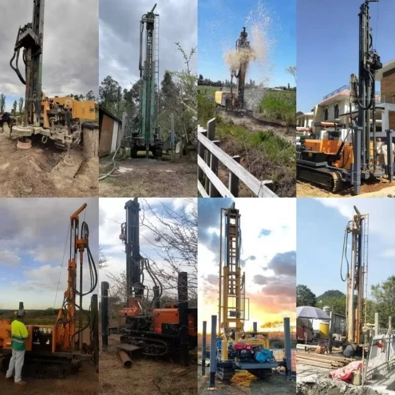 Water Well Rig Borehole Rotary Hydraulic Drilling Equipment Core Drill Machine Pump Portable Geological Power System Hot