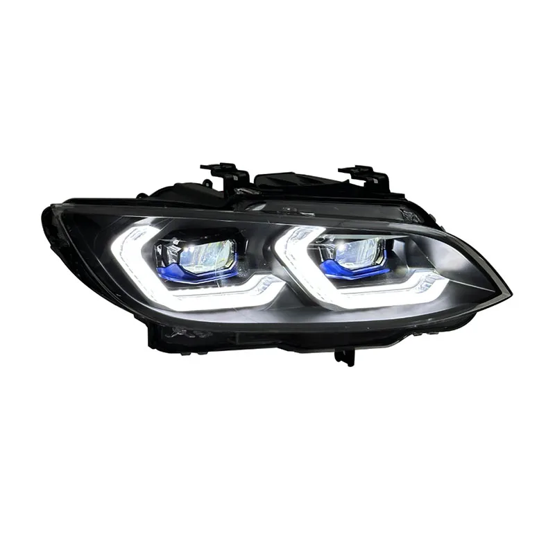 Auto Part Headlight For BMW 3 Series E92 E93 2006-2009 Yellow White DRL Switch Dual-Color Turn Signal Lamps Lighting System