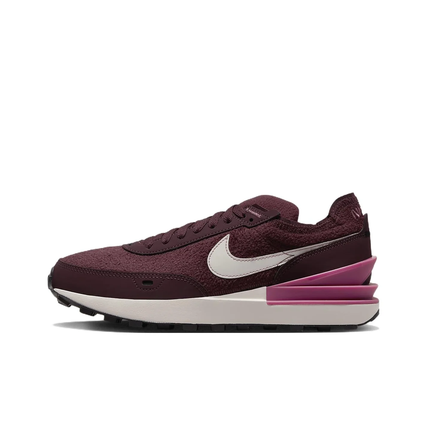 Nike Waffle One Casual Shoes Women's Low Top Brown Black DQ5141-600