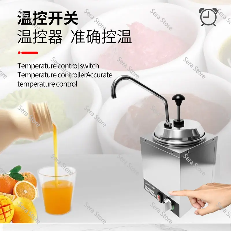 Electric Sauce Pump Cheese Sauce Pump Cheese Heating Thermostat 4L Fructose Squeeze Press