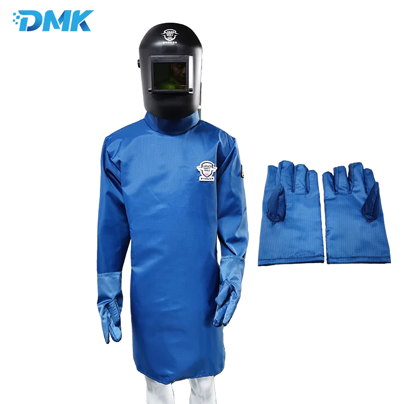 

DMK Laser Protective Jacket Gloves Used for Welding Operator Anti Radiation Static Retardant Fabric