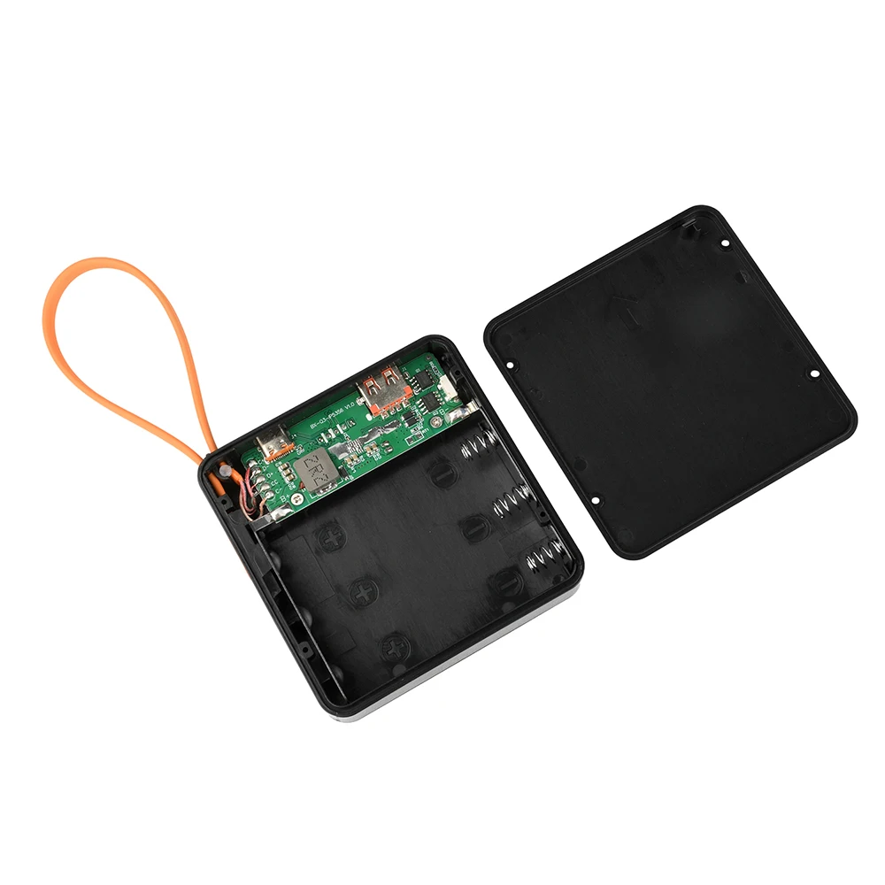 3*18650 Держатель батарейного отсека Power Bank со светодиодным цифровым дисплеем USB Type-C Charge Shell 18650 Чехол для батареи без батареи