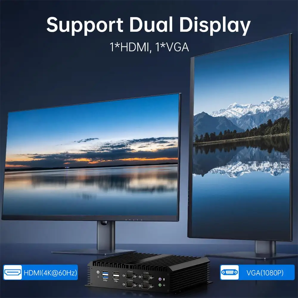 Msecore Fanless Mini PC Computer Gaming MK800 Intel Core i7 1165G7 CPU Windows 11 DDR4 MSATA SSD Desktop Computer