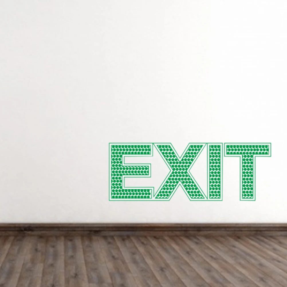 EXIT Wall Sticker EXIT Sign Sticker EXIT Decal EXIT Sticker Luminous EXIT Sign