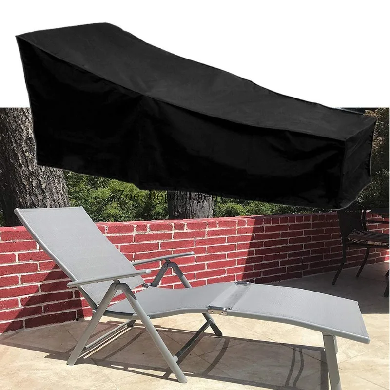 

1 Pack Outdoor Sun Lounger Cover, Waterproof Garden Wicker Chair Sunbed Cover, Terrace Furniture Protection Layer