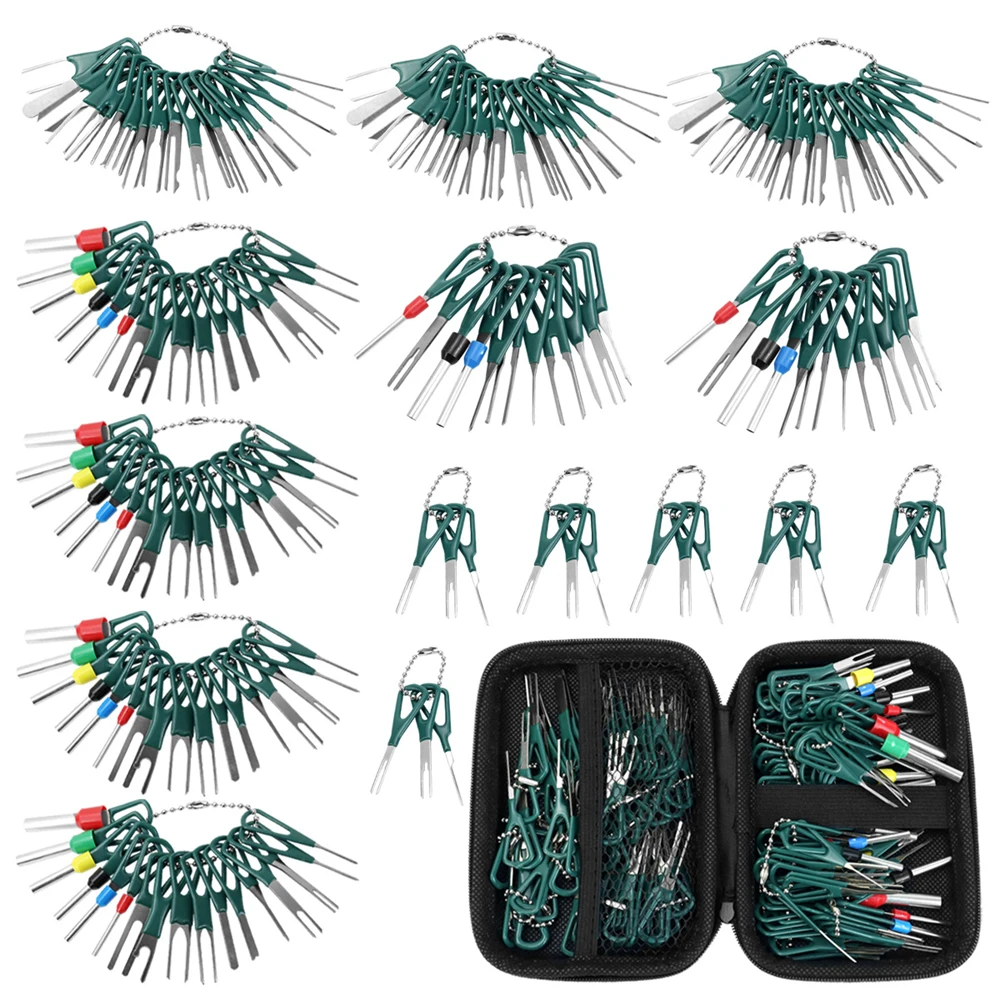 

172 Pcs Depinning Tool Electrical Connector Pin Removal Tool Kit Pin Extractor Tool Set Wire Terminal Release Tool for Car