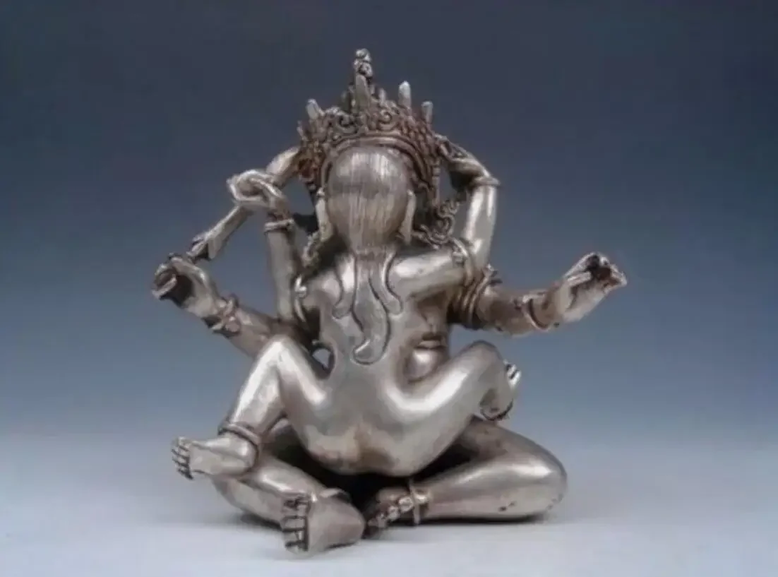 Concubine Tara Yab-Yum Buddha happiness angel Vajra woman Mandkesvara Statue