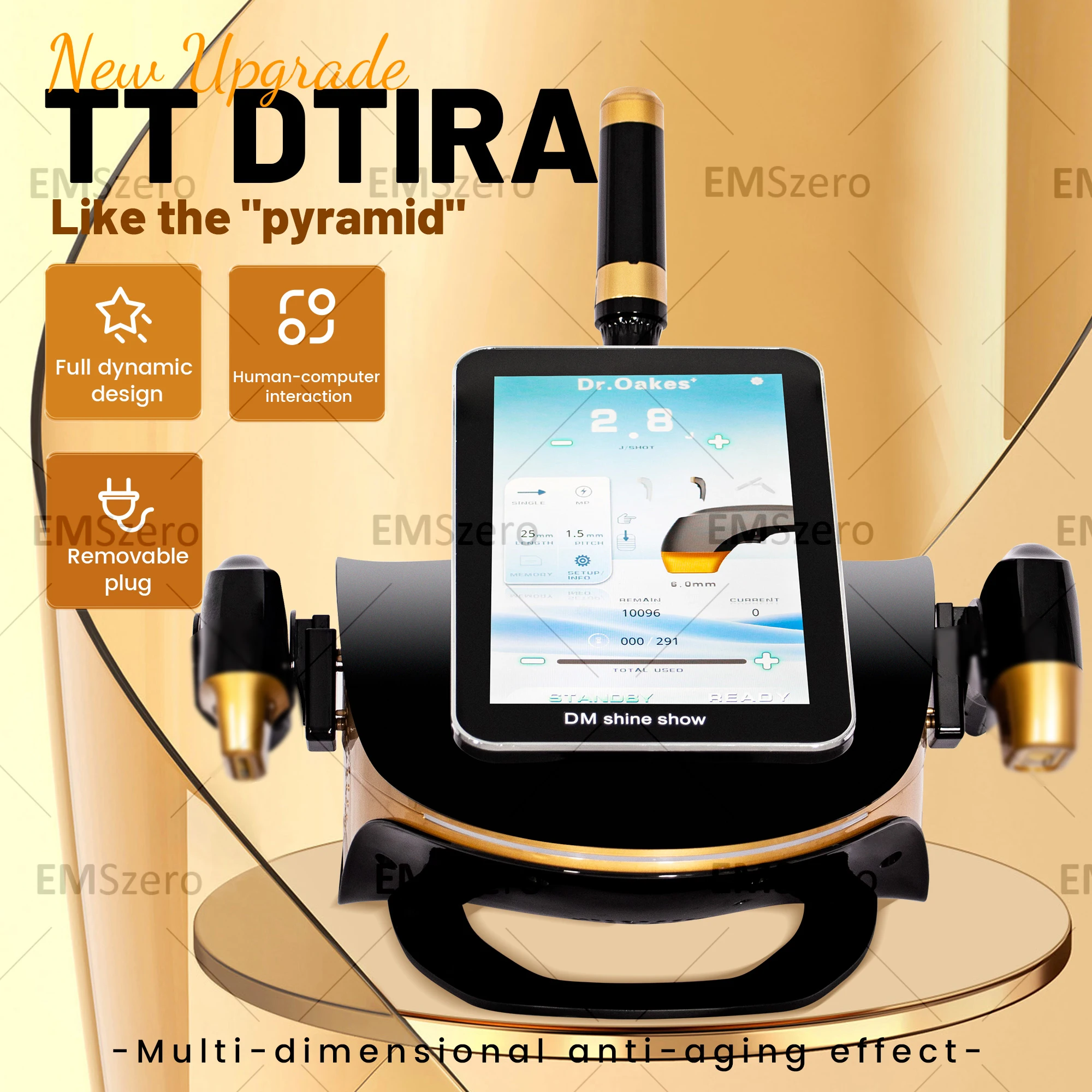 

New Upgrade TT DTIRA Multi-dimensional Anti-aging Effect UL Tramicro Pulse Ultrasonic System HD Smart Screen