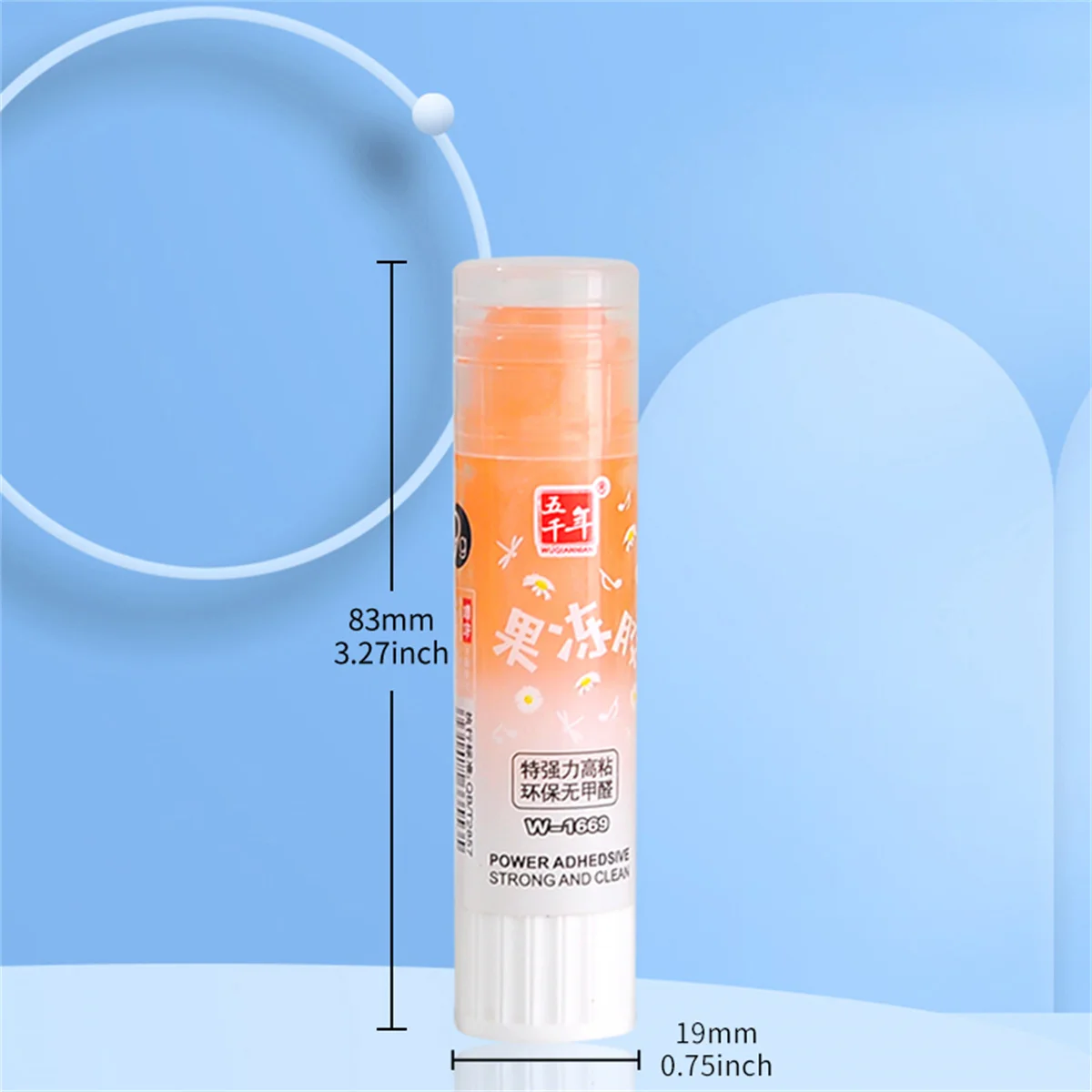 Random Color Macaron Color Mini Solid Glue Convenient Children's Portable Glue Stick Transparent High-viscosity Glue