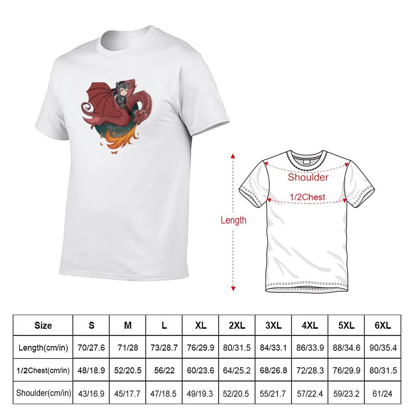 Daemon and Caraxes T-Shirt Active Sports Short Sleeve Cotton Shirt