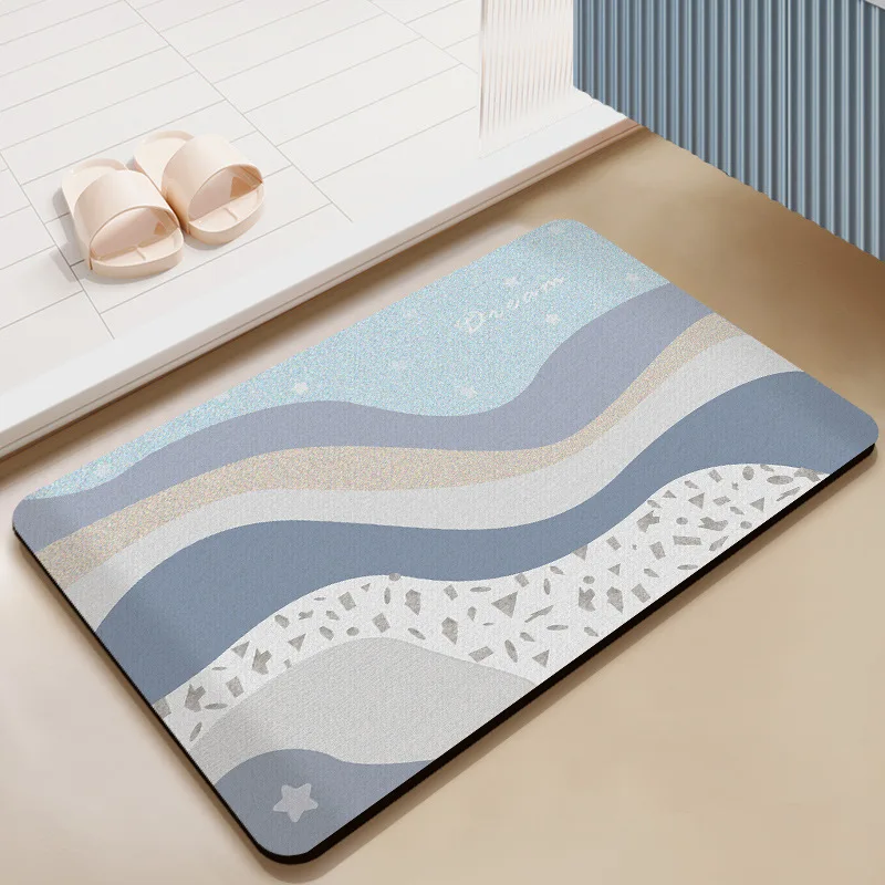 Simple Geometric Home Floor Rugs Modern Living Room Bathtub Side Area Mat Bedroom Bathroom Carpets Anti-skid Shower Bathroom Mat