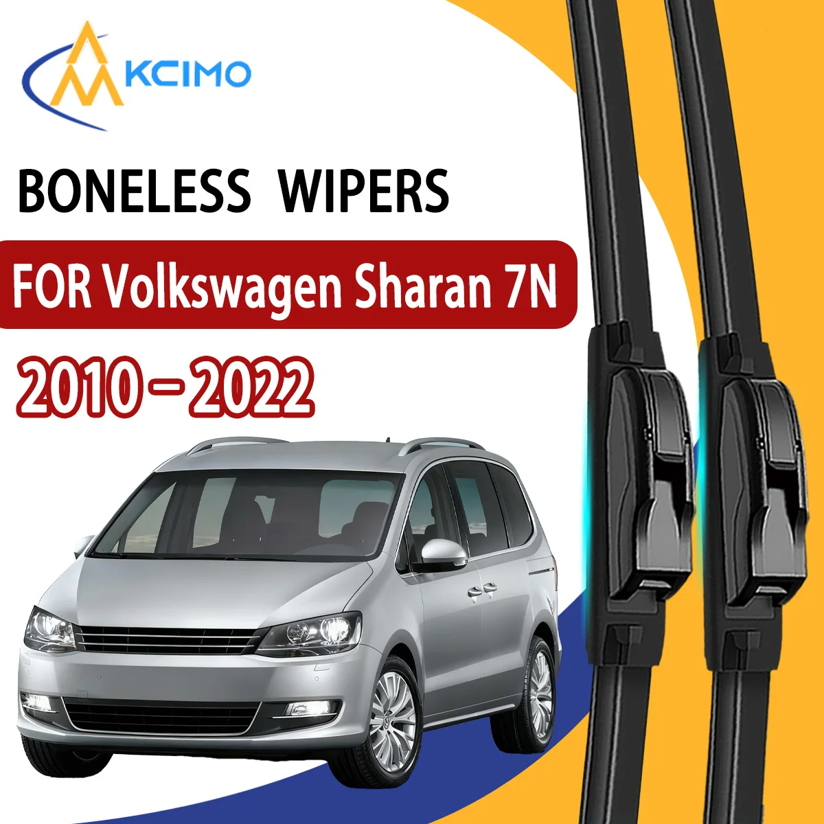 

2Pcs Front Windshield Wiper Blades For Volkswagen Sharan 7N 2010–2022 Windscreen Window Car Accessories