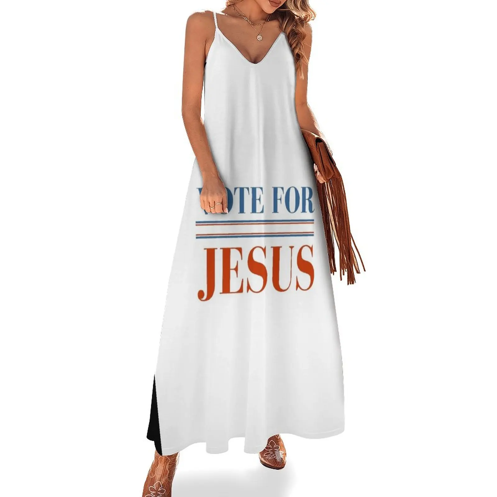 

Vote For Jesus Sleeveless Dress summer women's dress 2024 elegant and pretty women's dresses dress women summer