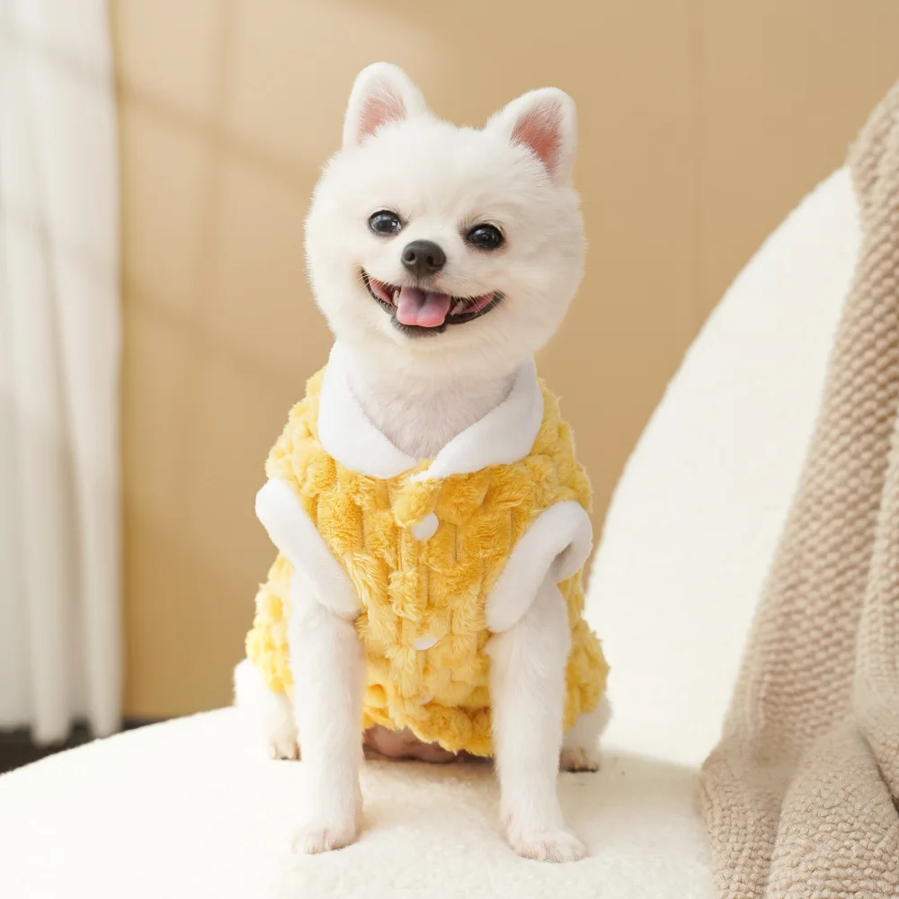 Pet Dog Clothes Winter Jackets Suit Warm Doggy Velet Vest Small Dog Motorcycle Waistcoat Coat Clothing Coats NEW Supplies Pets