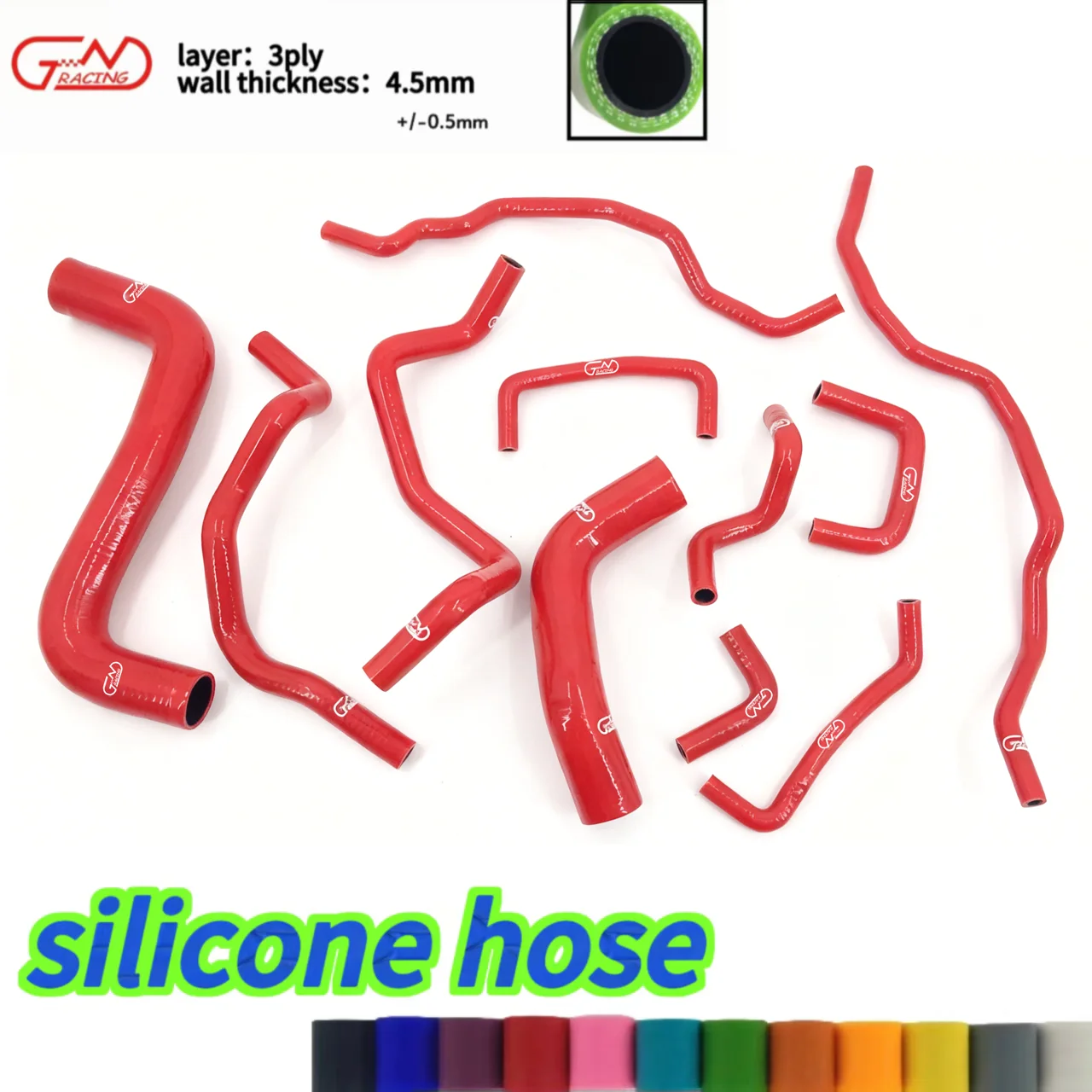 

JN RACING silicone hose Radiator Heater HOSE KIT FOR SUBARU Impreza STI MK10 GRB GH 08-11
