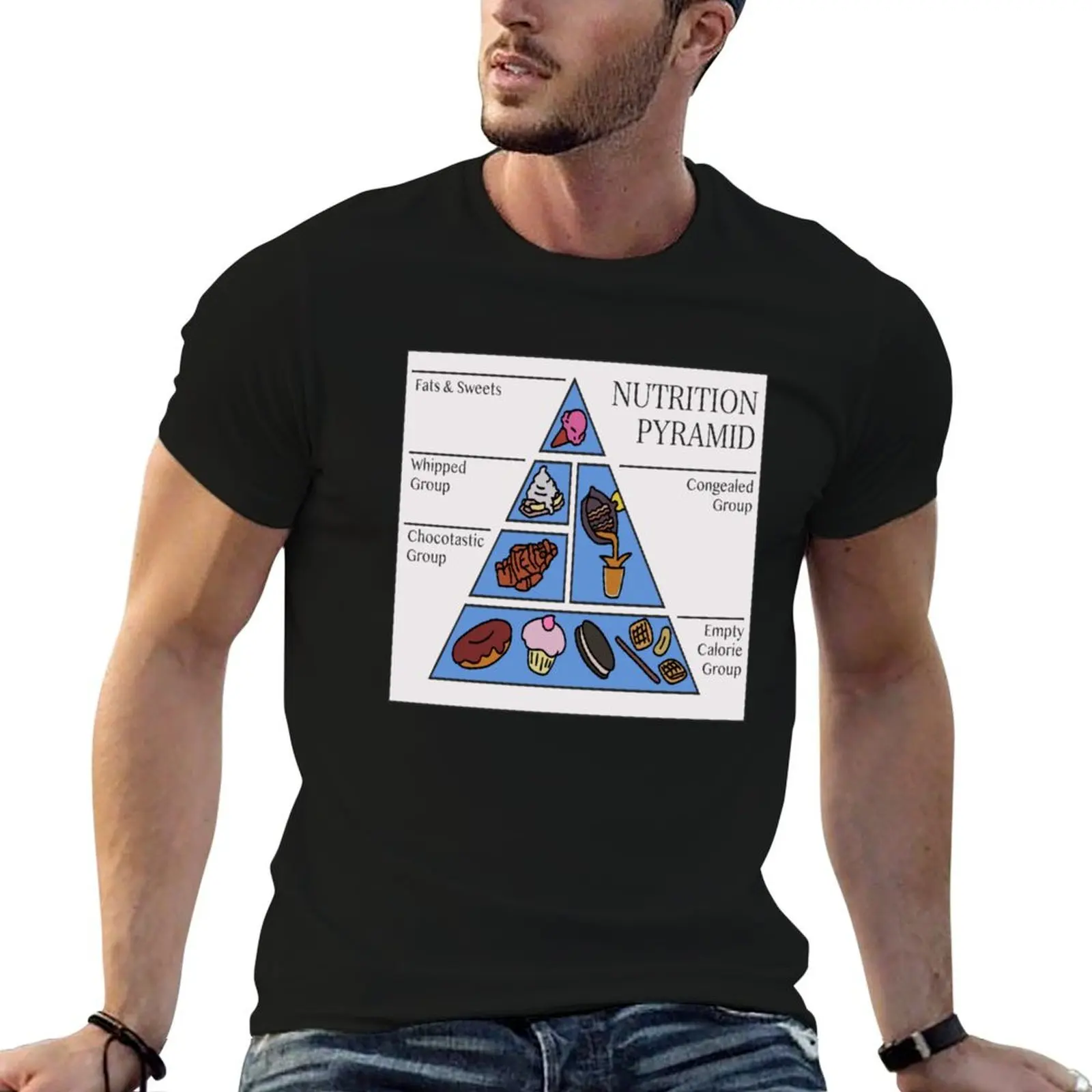 

dr nicks nutrition pyramid T-Shirt t shirt man luxury cotton t shirts man 100% T-Shirt