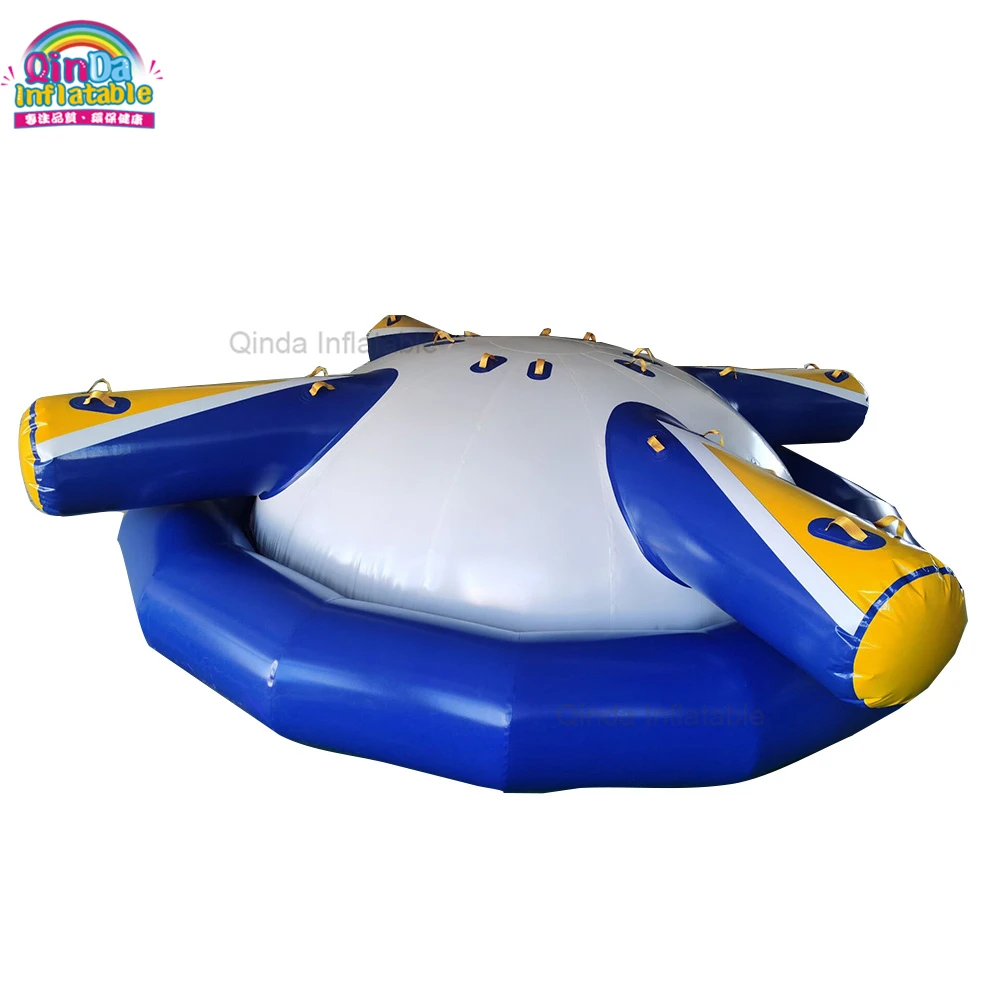 Outdoor Water Inflatable Rocker Customized Inflatable Saturn Disco Boat For Water Park