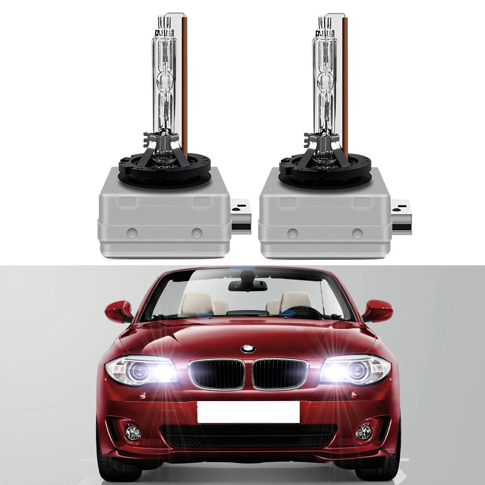 

For BMW 1 Series Convertible E88 2008-2013 6000K HID Xenon Headlight Bulb High Low Beam (Only Fit Original Bulb Is Xenon）