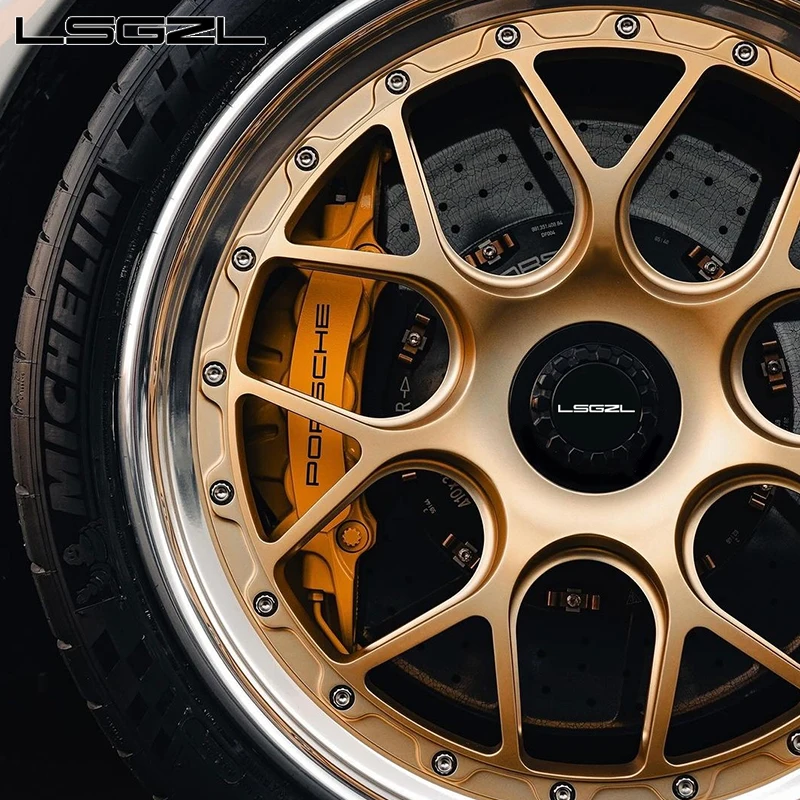 Кованое 2-компонентное колесо из алюминиевого сплава 5x120 5x127 5x114,3 5x130 по индивидуальному заказу для Mercedes C8 BMW Ferrari 16-26 дюймов, колесо автомобиля