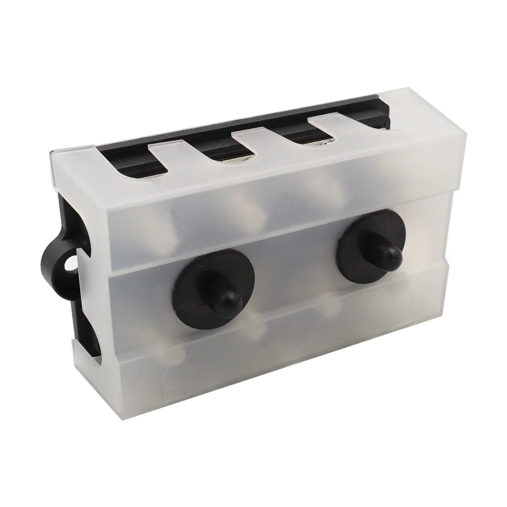 Boat Wiring RV Power Installation Double Row Bus Bar Marine Battery Connector ABS Zinc Alloy Copper Supports Up To 48V