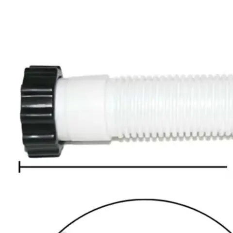 Pool Sand Filter Hose 14 Inch Length 1.5 Inch Diameter for Intex 11388 Pump Units Compatible with Soft Sided Pool Installations