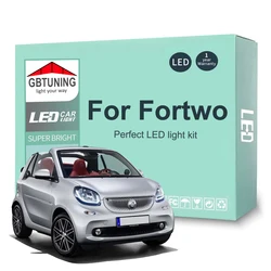 Car Accessories For Smart Fortwo 450 451 453 2004-2017 2018 2019 2020 2021 Canbus Dome License Plate LED Interior Light Bulb Kit