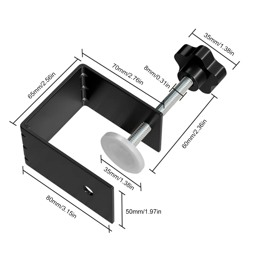 Abrazaderas de instalación frontal de cajón de acero, accesorios para muebles del hogar, herramientas de Clips de Panel de cajón, 3MM, 1 ud.