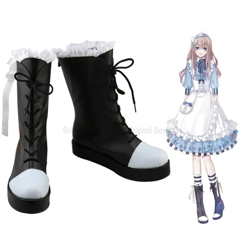 

SHIRO TO KURO NO ALICE Alice of White and Black Airi Cosplay Shoes Boots Halloween Carnival Party Cosplay Costume Accessories