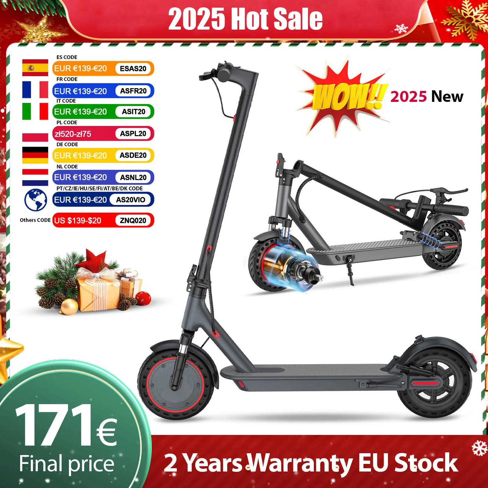 AOVOPRO LP10 double Absorption des chocs Scooter électrique 35 KM 10 pouces 35 KM/H vitesse supérieure régulateur de vitesse lumière LED trottinette électrique