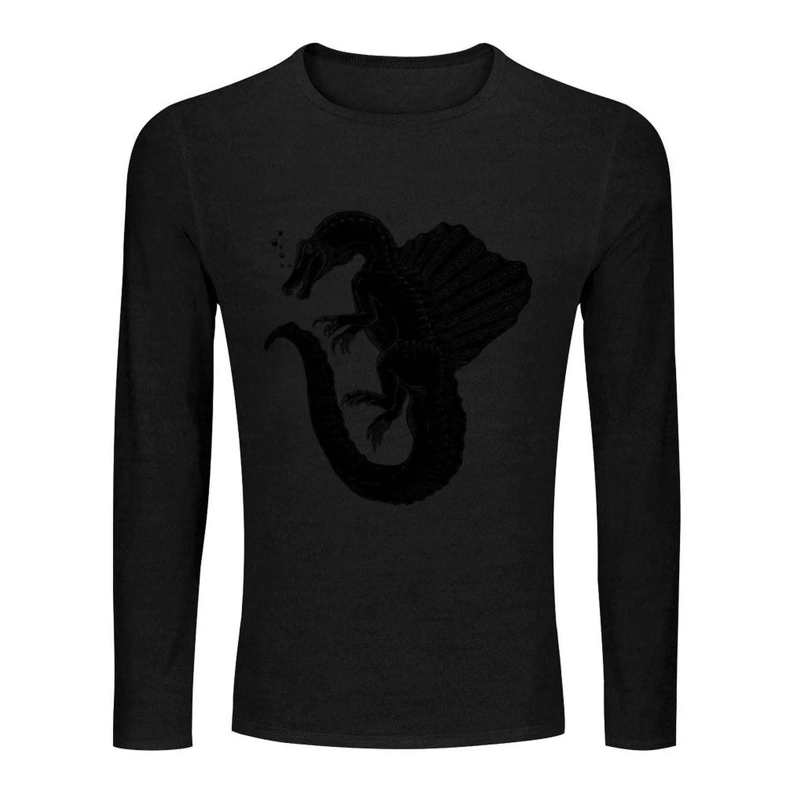 Spinosaurus Long T-Shirt black t shirt graphic t shirt Men's cotton t-shirt