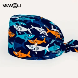 male nurse cap woman nursing accessories scrub hat surgery cap dentist animal Lab cap scrub cap long hair