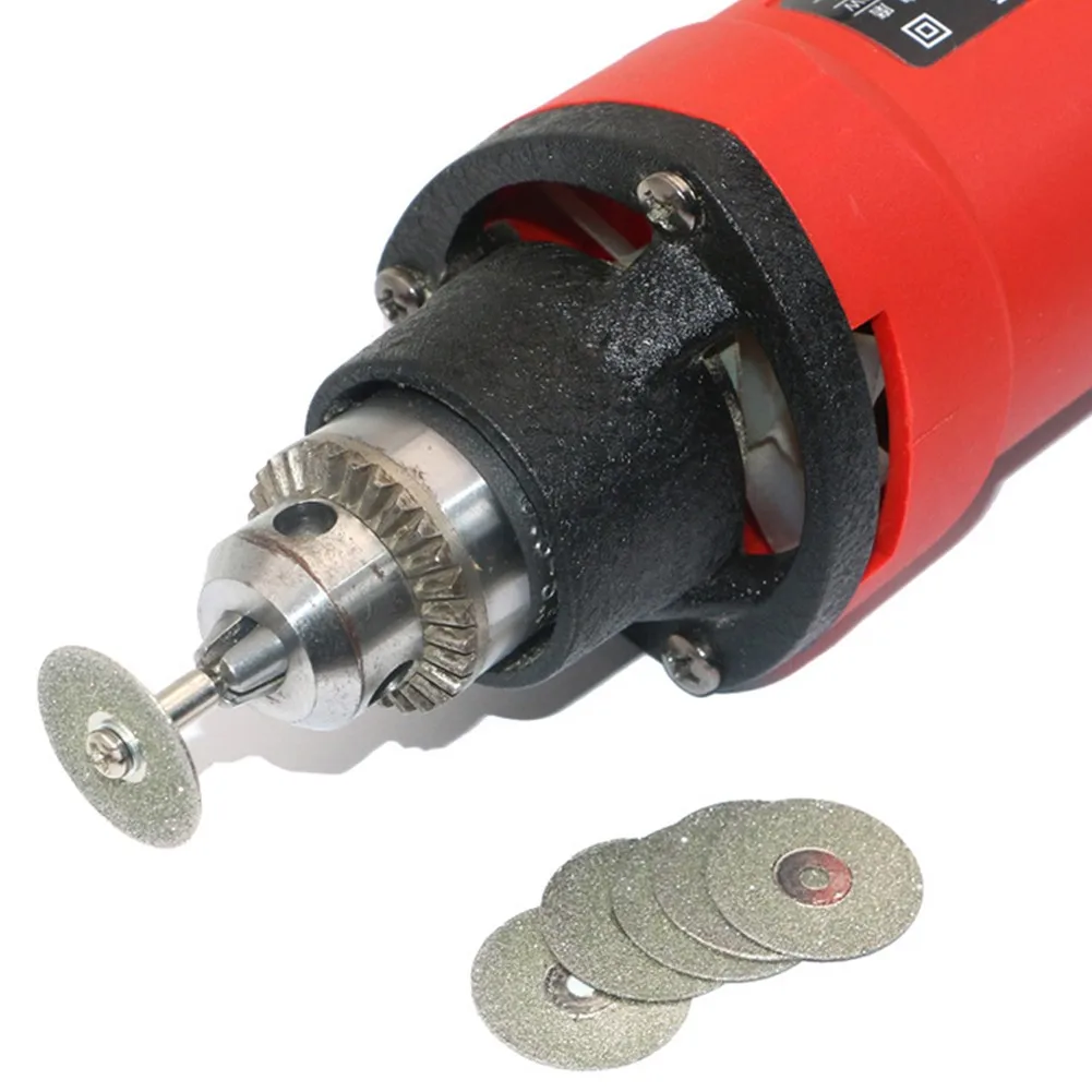 

High Strength 10pcs 22mm Diamond Cutting Disc Cut Off Mini Diamond Saw Blade Drill Rotary Tool Drill Fit Rotary Tool