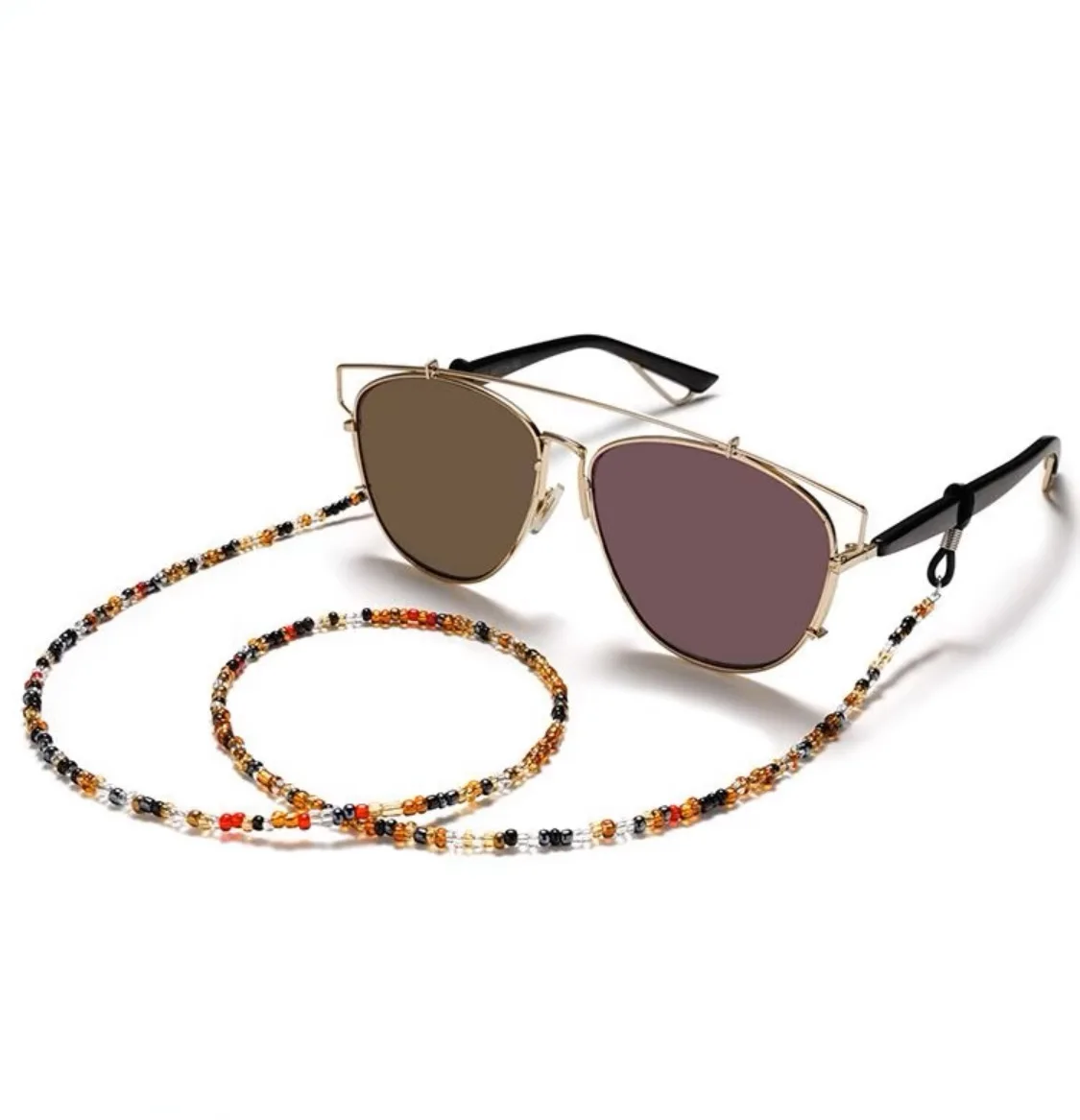 1PC Sun glasses chains for women, crystal chains with acrylic pearls, crystal cables, wholesale fashion jewelry ﻿