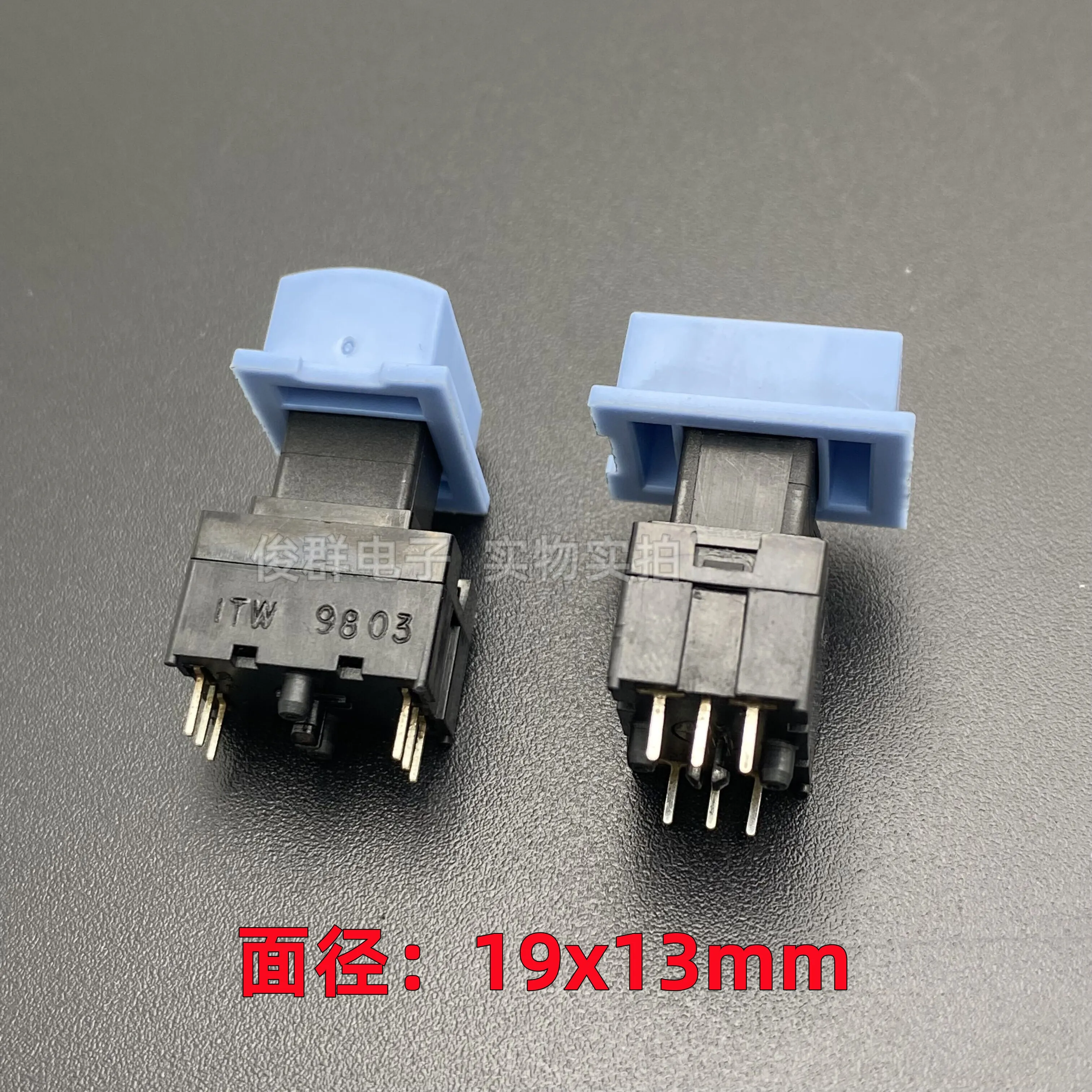 10pcs/ KMA-1214-KIE micro switch with handle 3 bent foot lying foot limit travel button 3A