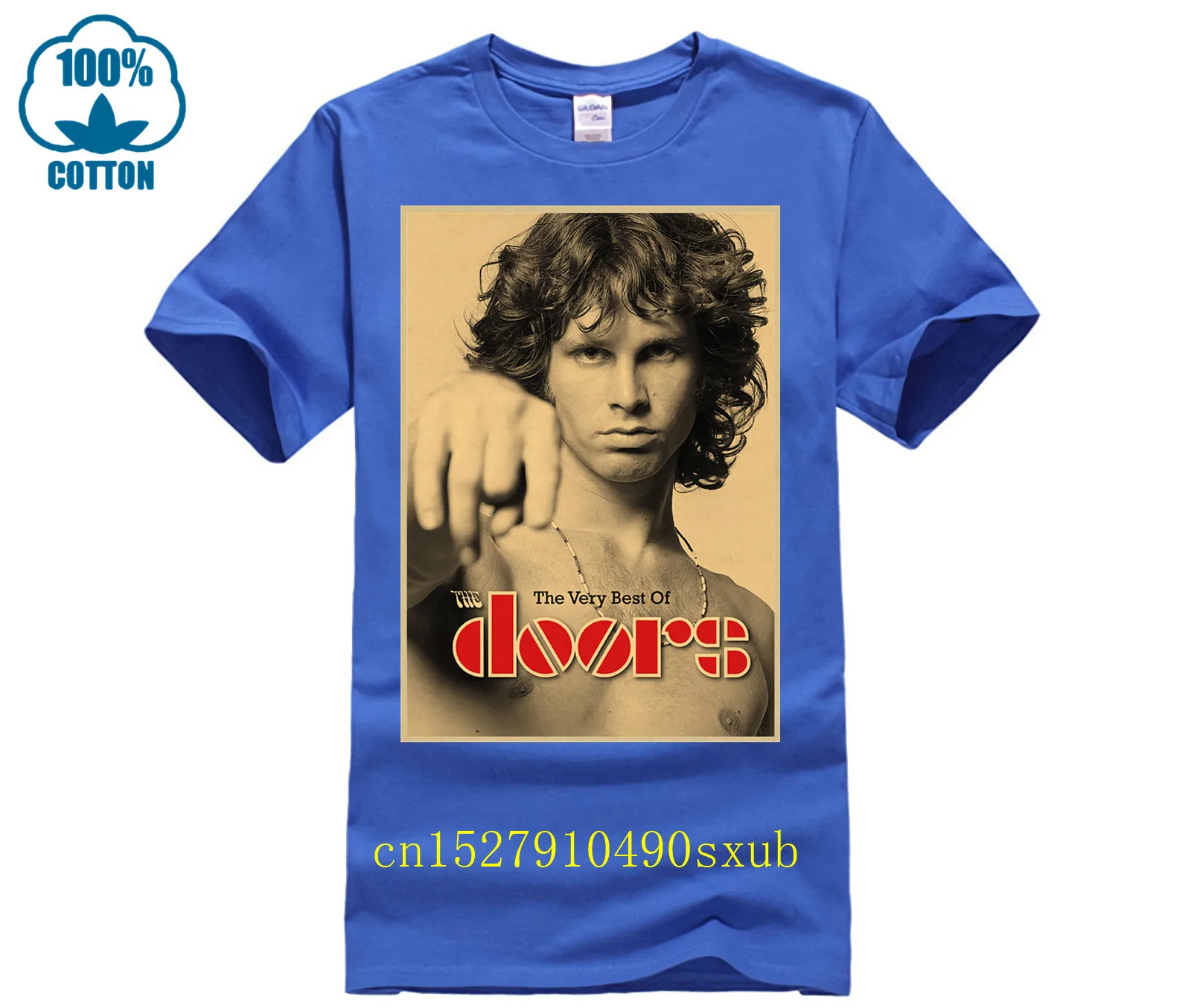 The Doors The Very Best Of Jim Morrison Vintage Retro Rock Band Music Guitar T-Shirt