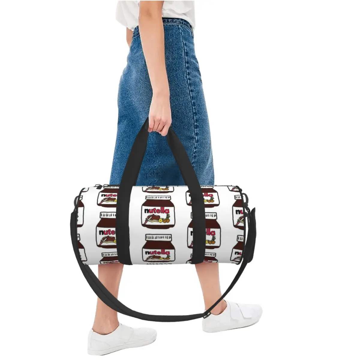 Nutella Large Duffle Gym Bag Multi-Functional Duffle Travel Bags Handbags Fitness bag