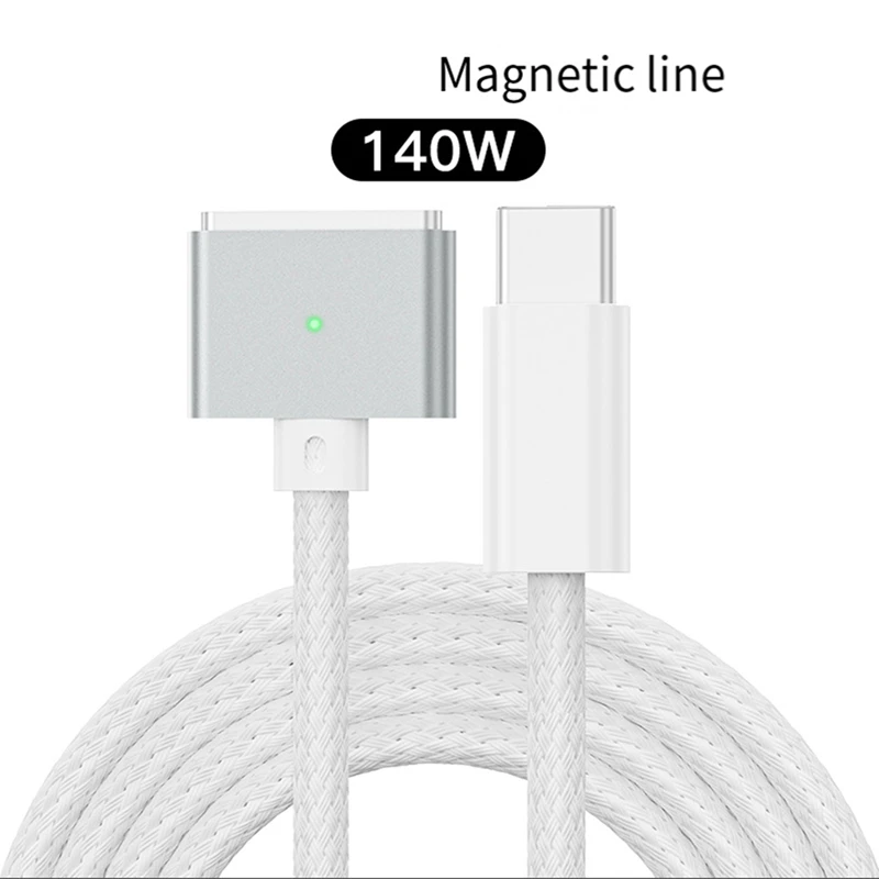 Type Top-140W C au câble d'adaptateur de Magsafe 3 pour le pro air 11 pouces 15 pouces 13 pouces 14 pouces 16 pouces