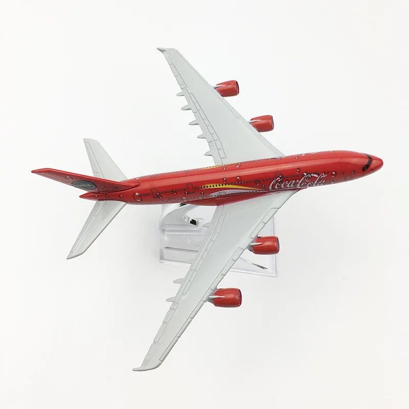 16cm Alloy Aircraft Model Delicious Aviation Airbus A380 Diecast Aviation Plane Collectible Miniature Toys for Boys Dropshipping