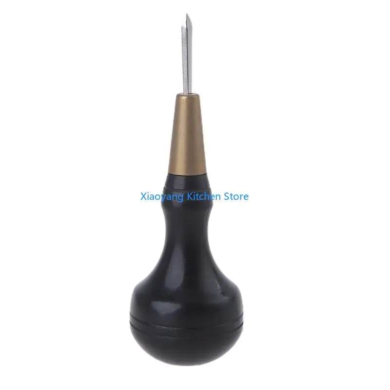 

69HC Handmade Reaming Cone Spacing Leather Tool, Diamond Awl Cone Spacing Leather Tool for Clothes Sewing