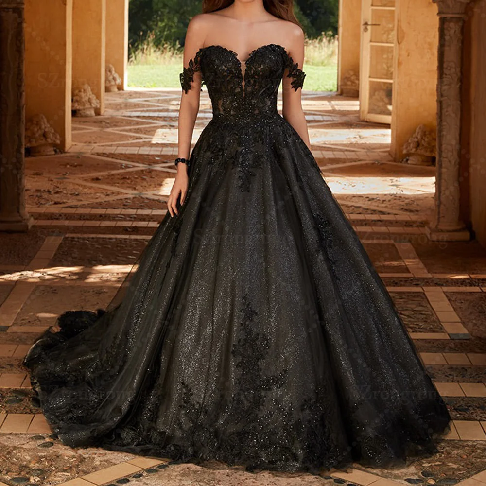 Querida colarinho tule lantejoulas rendas boho vestido de casamento a linha sem costas até o chão vestido de noiva com trem varredura feito sob encomenda