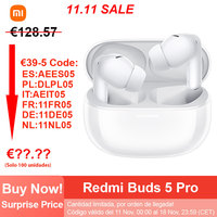 Global Version Xiaomi Redmi Buds 5 Pro Wireless Bluetooth Earphone,BT5.3 Wireless Earphone,Up to 52dB Active Noise Cancellation