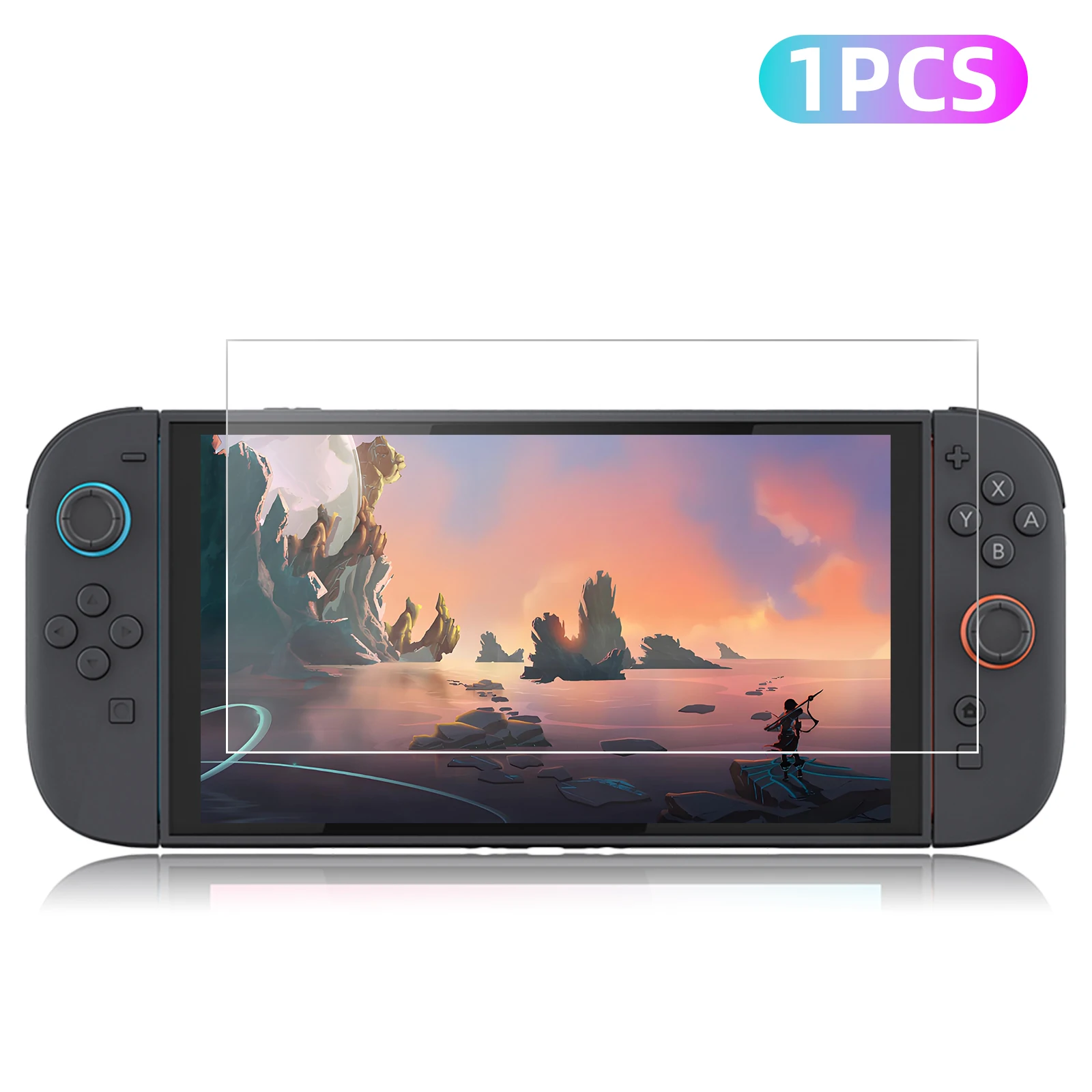 9H gehard glas voor Nintendo Switch 2 schermbeschermer, HD heldere anti-kras beschermfolie Switch2 console-accessoires