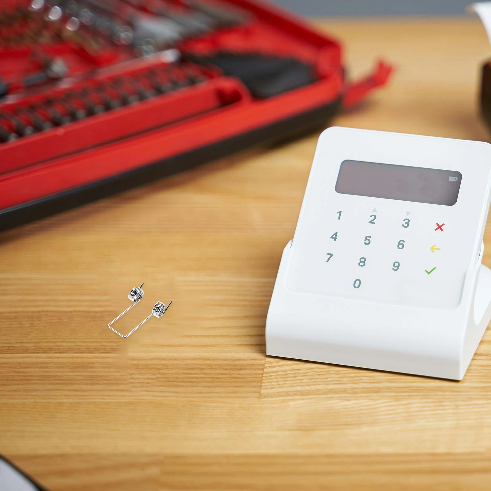 

8Pcs Stainless Steel Flip Trash Can Lid Torsion Springs Replacement V-Shape DIY Repair Home Office Tool Spring Noise Reduction