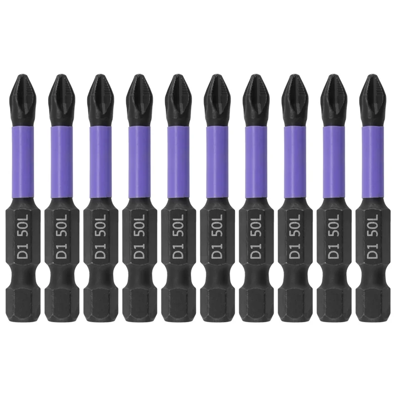 ABLL-PH2 แม่เหล็กชุดหัว Crosses ไขควงสว่านกระแทกสกรู 50 มม.ลื่นไขควงไฟฟ้าเครื่องมือทนทาน