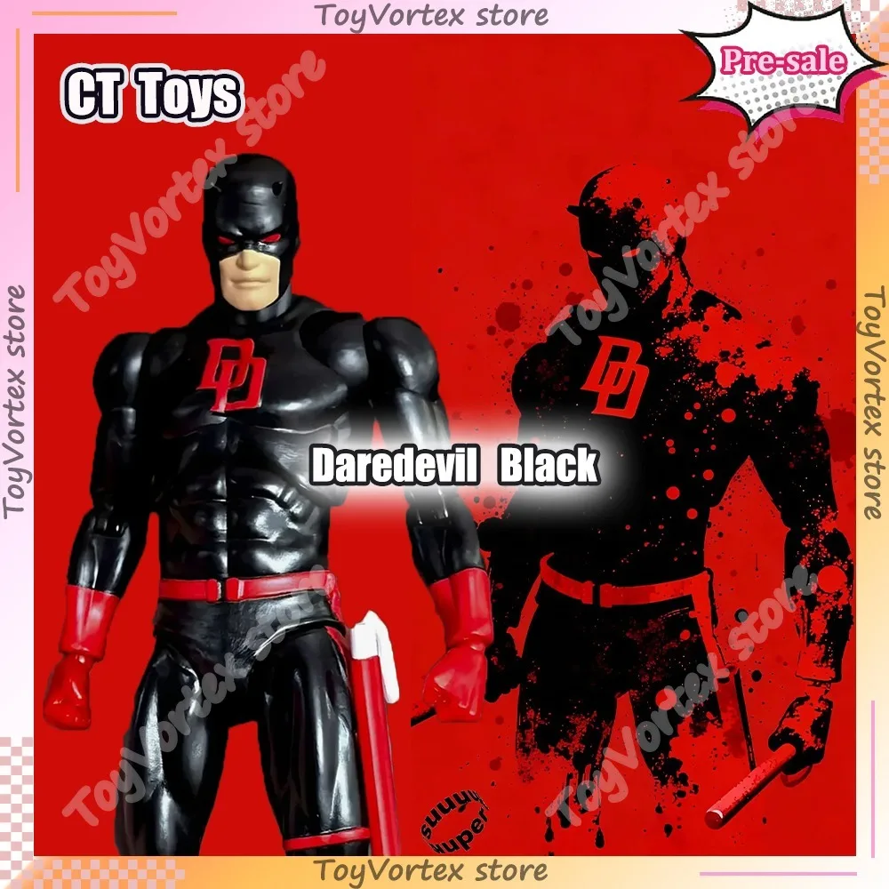 

New Ct Toys Black Daredevil Figure Mafex 223 Comic Version SHF Anime Action Figure Figurine Statue Model Kids Toys Custom Gifts
