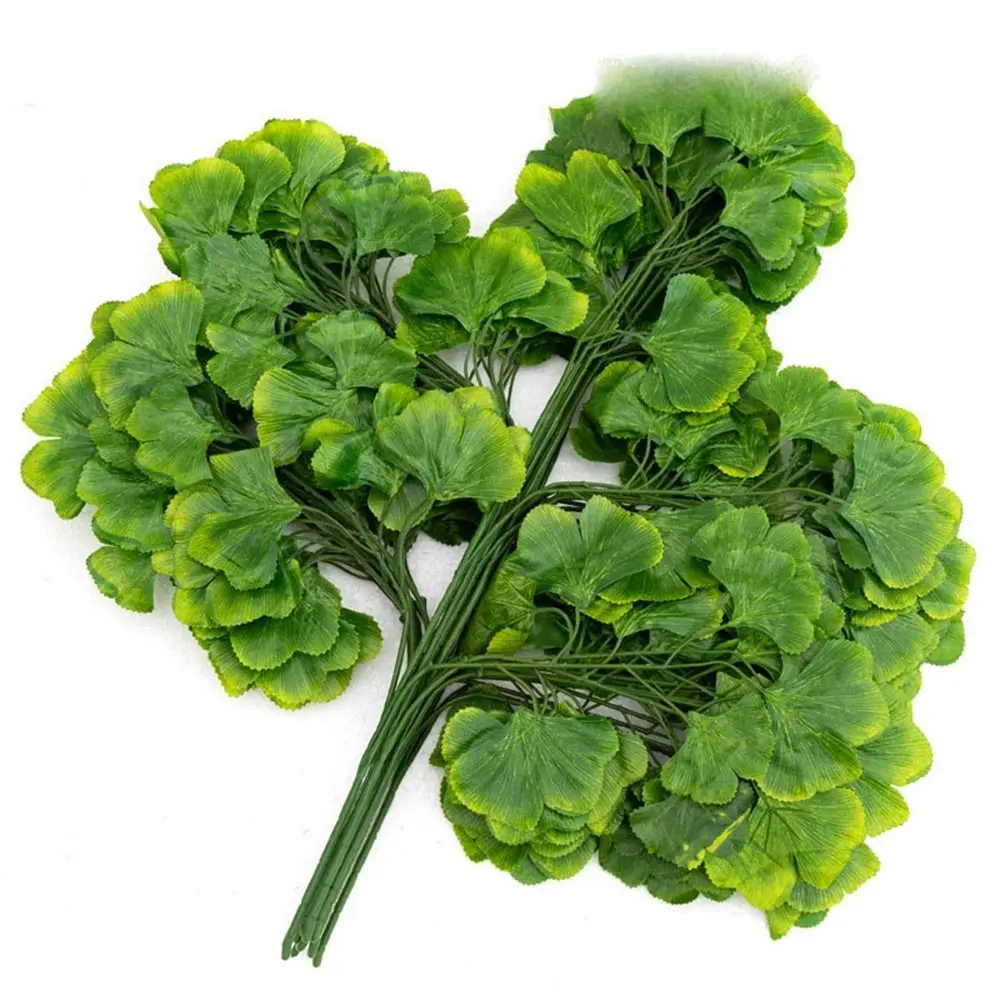 Green Color Banyan Tree Leaves New 10Styles Plastic Branches Fake Leaves Home Decoration