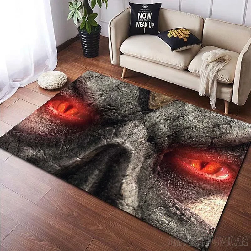 M-Mortal Kombat Gamer Pattern Carpet for Bedroom Floor Mat Decor Living Room Carpet Bathroom Anti-slip Rugs Home Decor